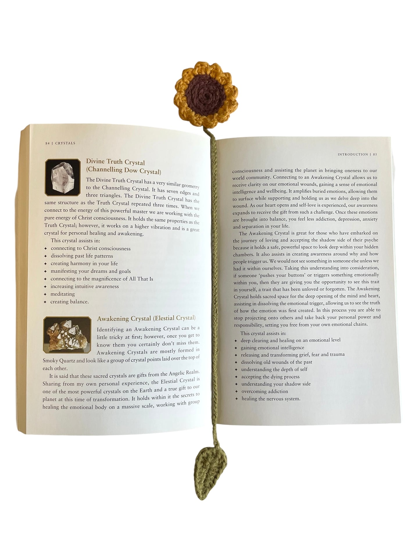 Crochet Sunflower bookmark