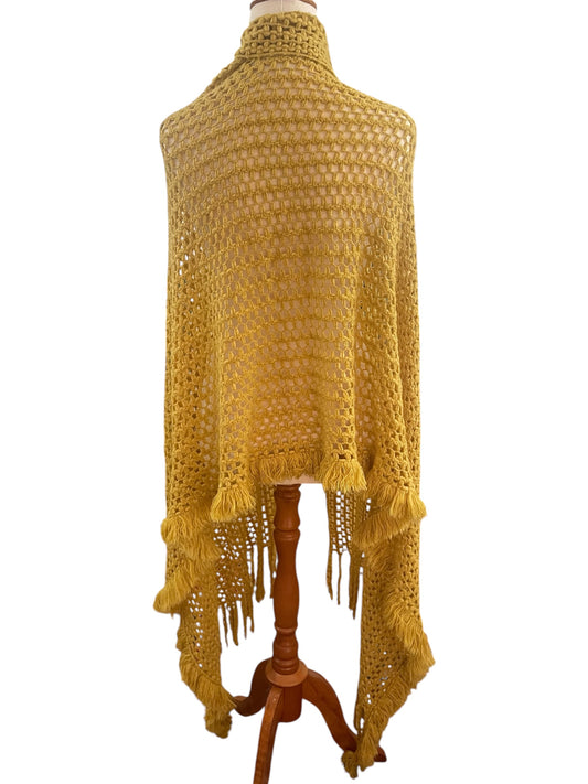 Mustard Fringed Shawl
