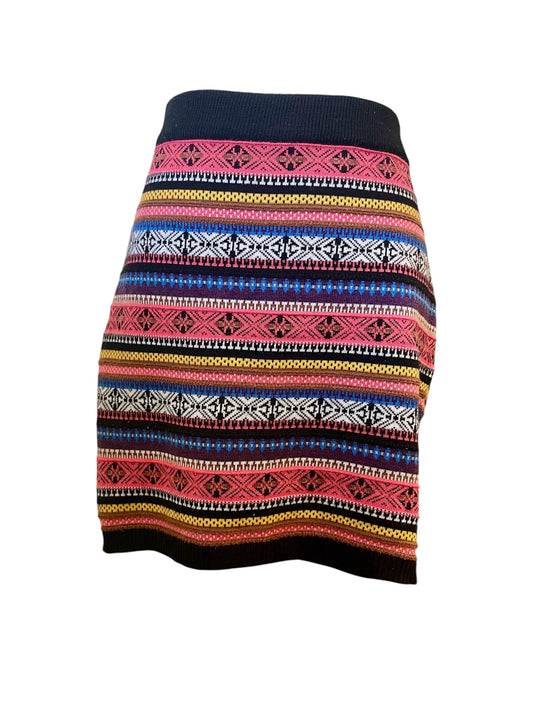 Wool blend Aztec pattern mini skirt- Dotti