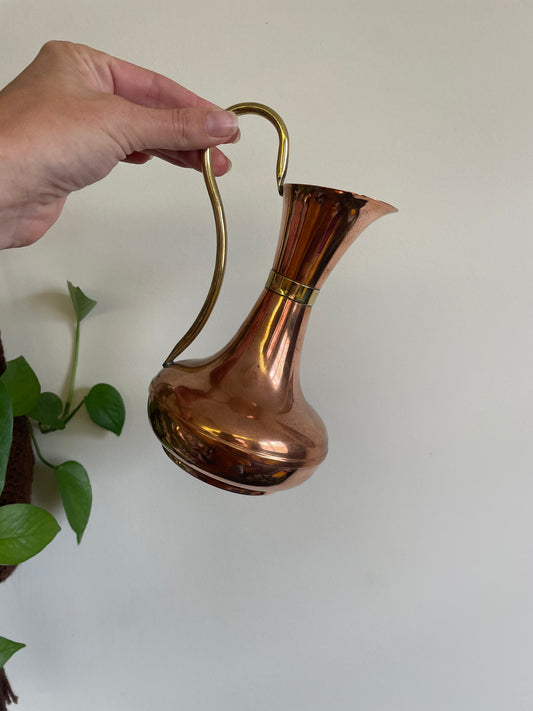 Vintage Copper & Brass Jug