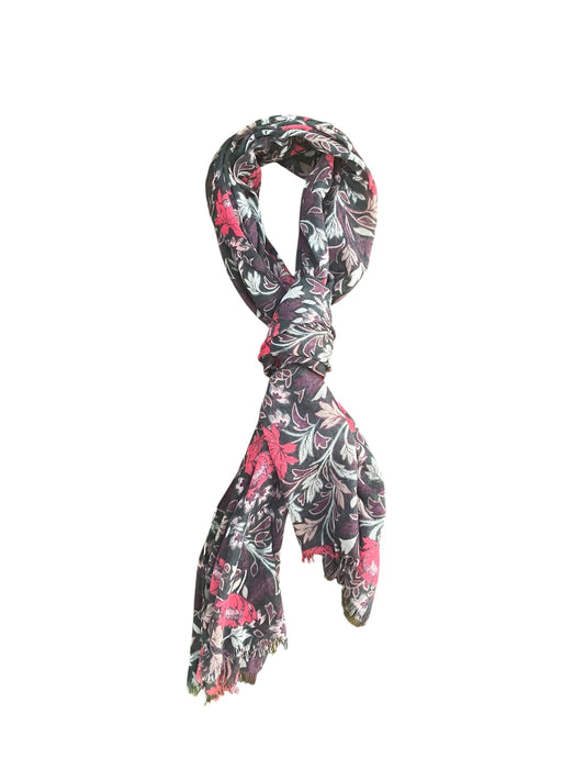 Floral pink/purple scarf