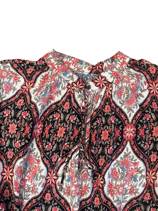 Floral patterned Long Sleeve Hippie Top