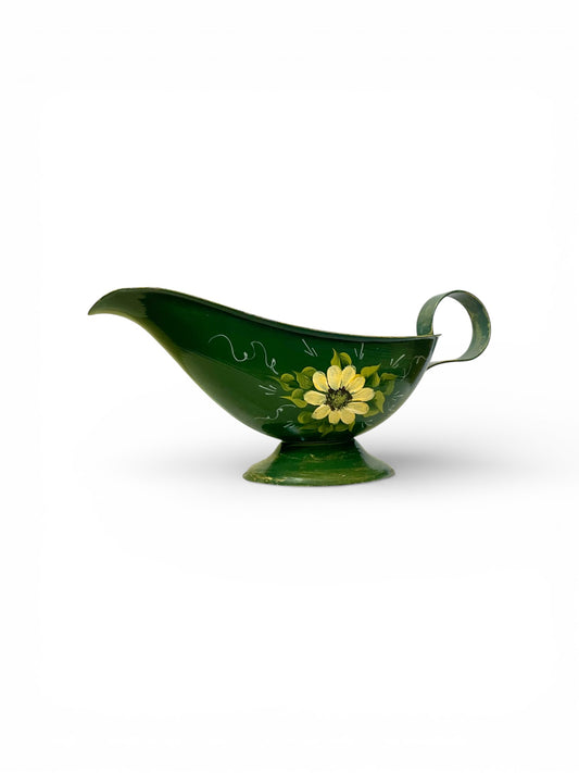 Handpainted sunflower gravy boat