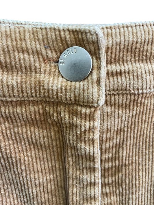 Tan Corduroy Mini Skirt - Sz 12