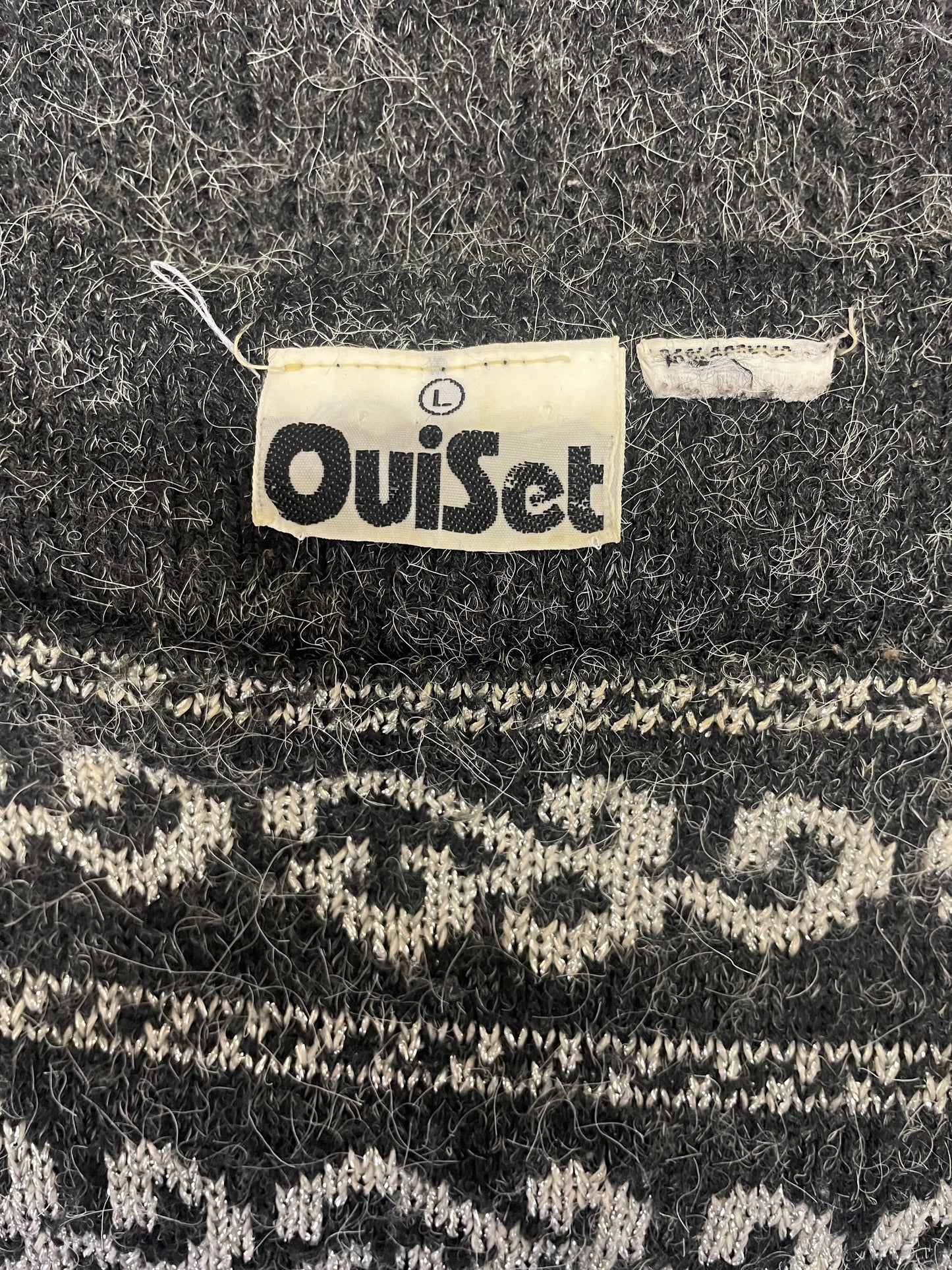 80s Vintage Wool Blend Sweater Dress