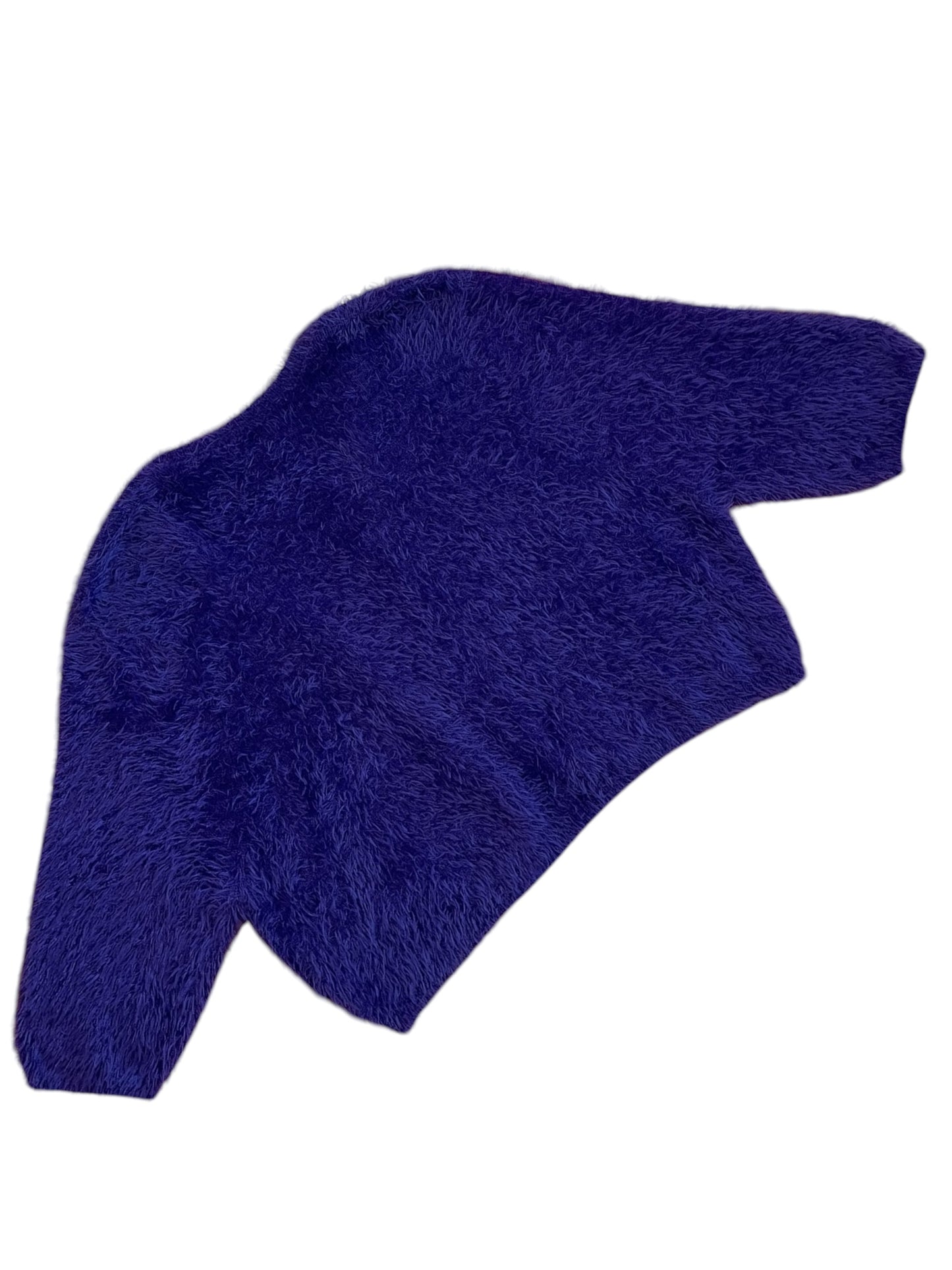 Purple Fluffy 1/2 sleeve Cropped Bolero
