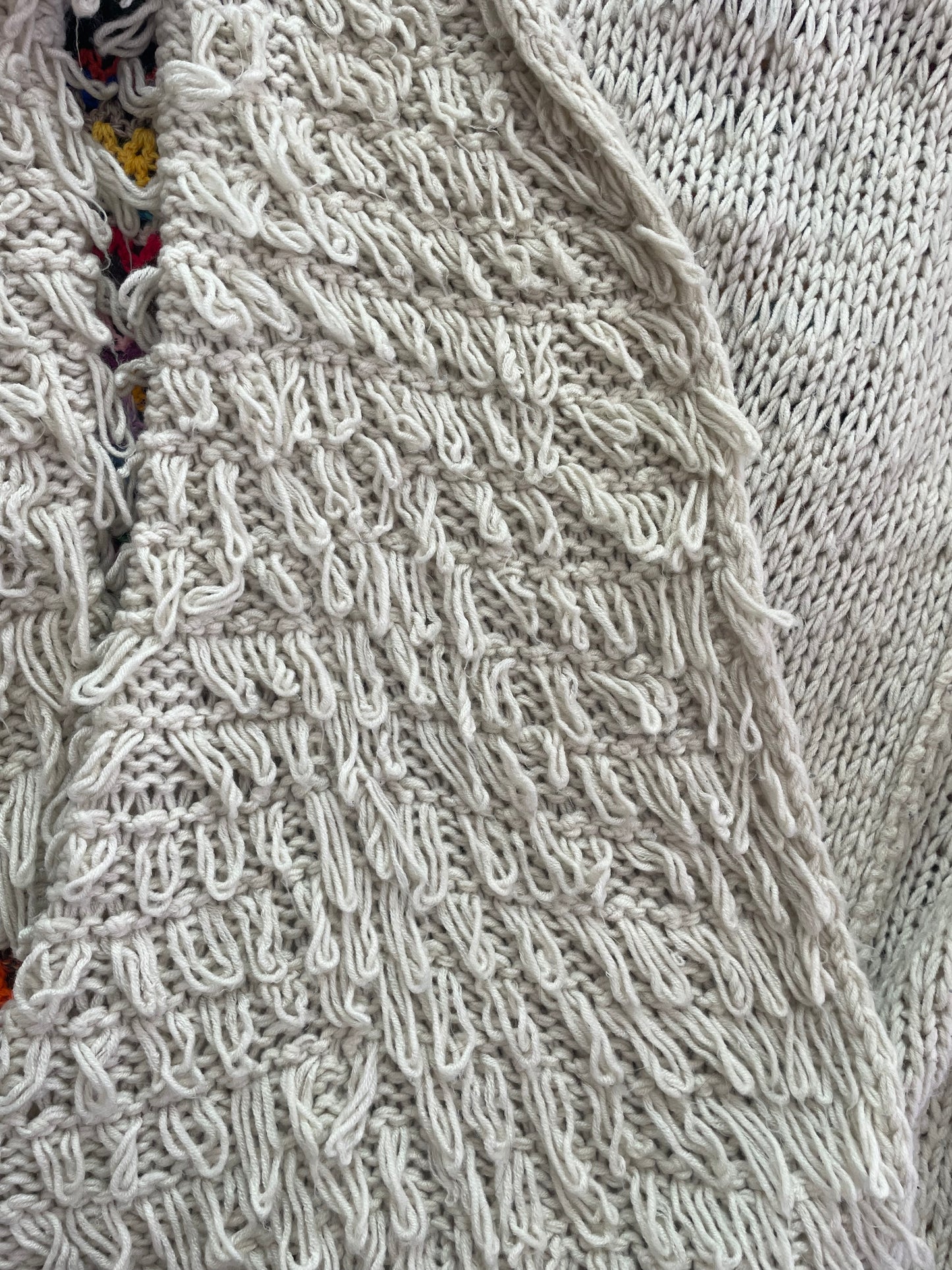 Loopy Mid Length Knit Cardigan