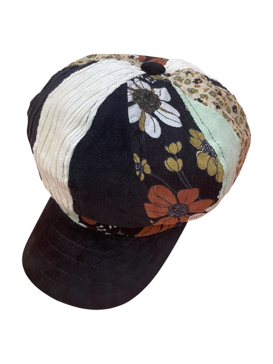 Retro Patchwork Newsboy Cap