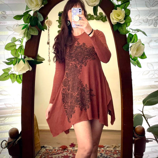 Preloved - Rust Brown FILO Dress