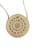 Round Rattan Shoulder Bag