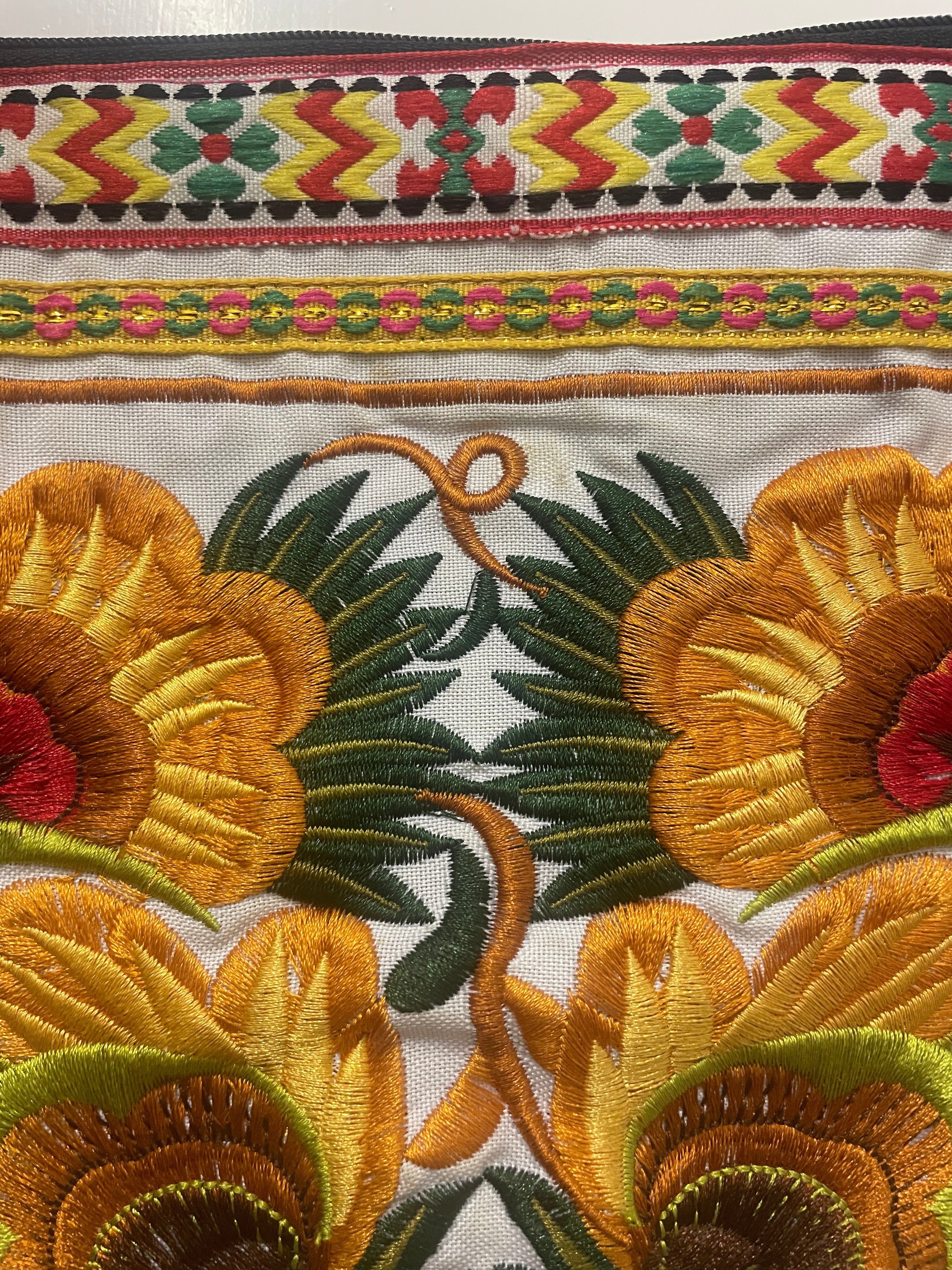 Sam Well Embroidered Hmong Clutch/Travel Pouch