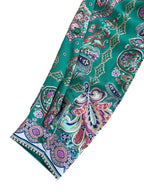 Retro Paisley Button up Blouse Sz 12