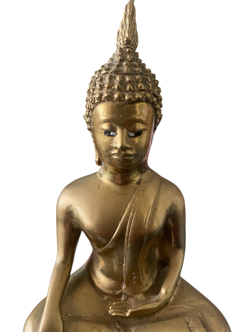 Hollow Brass Buddha Statue 17cm