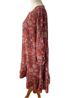 Boho Long Sleeve Mini Dress