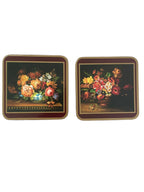 Vintage Pimpernel “Flemish Flowers” SQUARE Drink Coasters