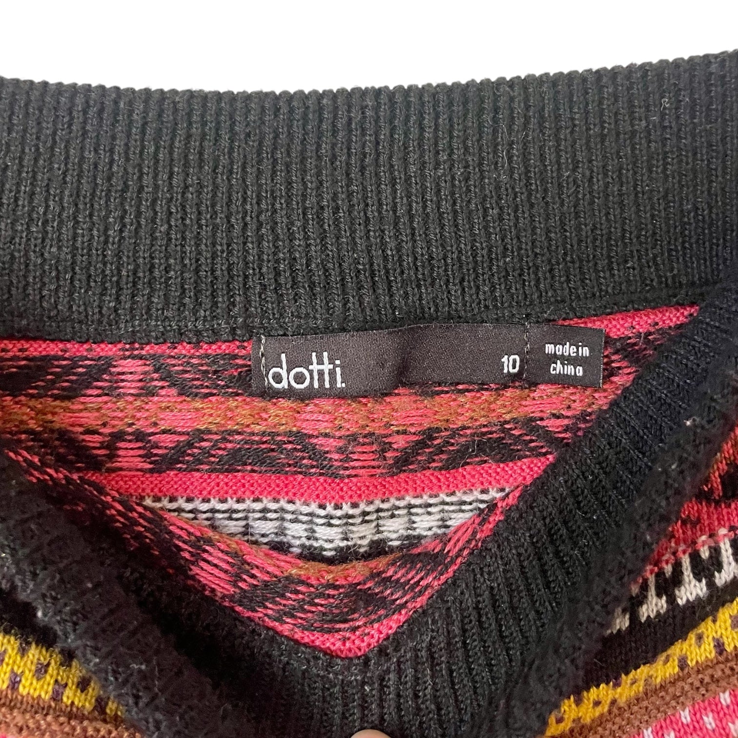 Wool blend Aztec pattern mini skirt- Dotti