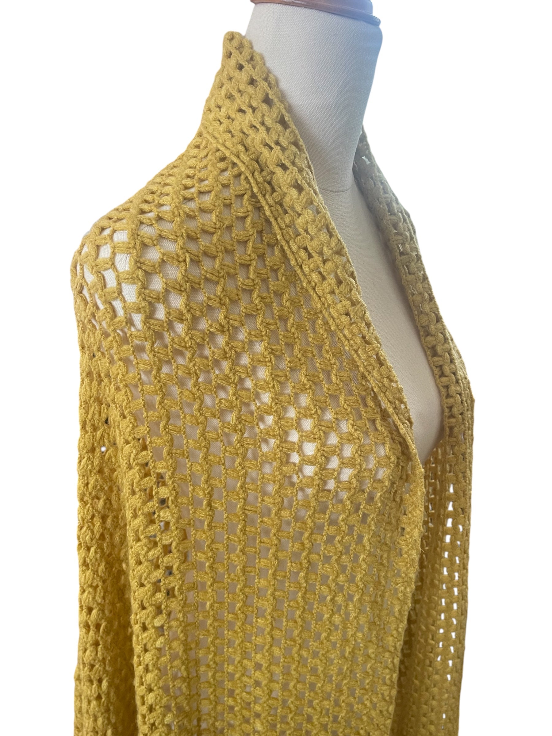 Mustard Fringed Shawl