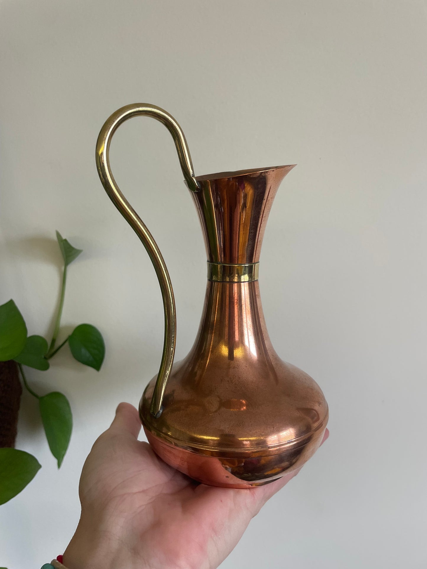 Vintage Copper & Brass Jug