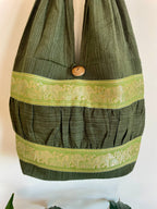 Hobo Style Elephant Cotton Bag