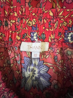 Pre-Loved Red floral maxi skirt - Sz 10