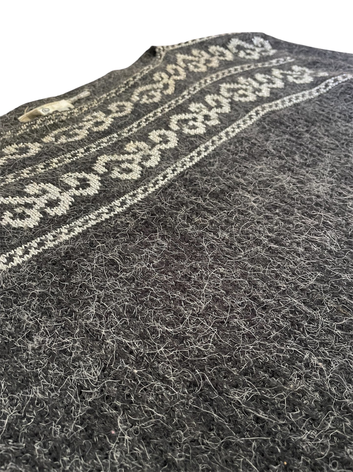 80s Vintage Wool Blend Sweater Dress