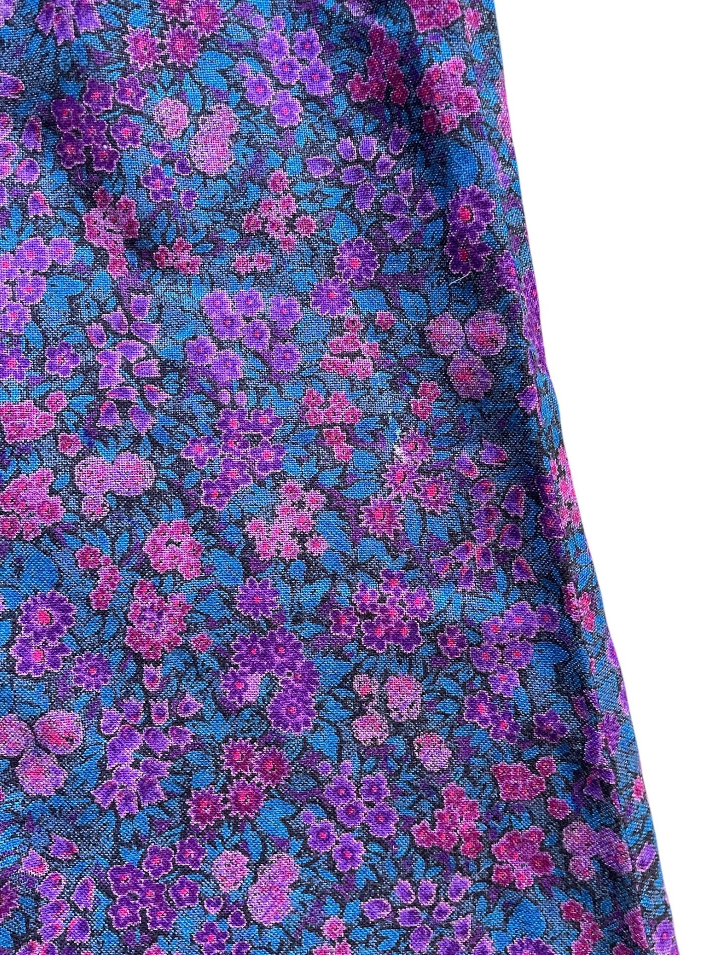 Purple Floral Vintage Maxi Skirt