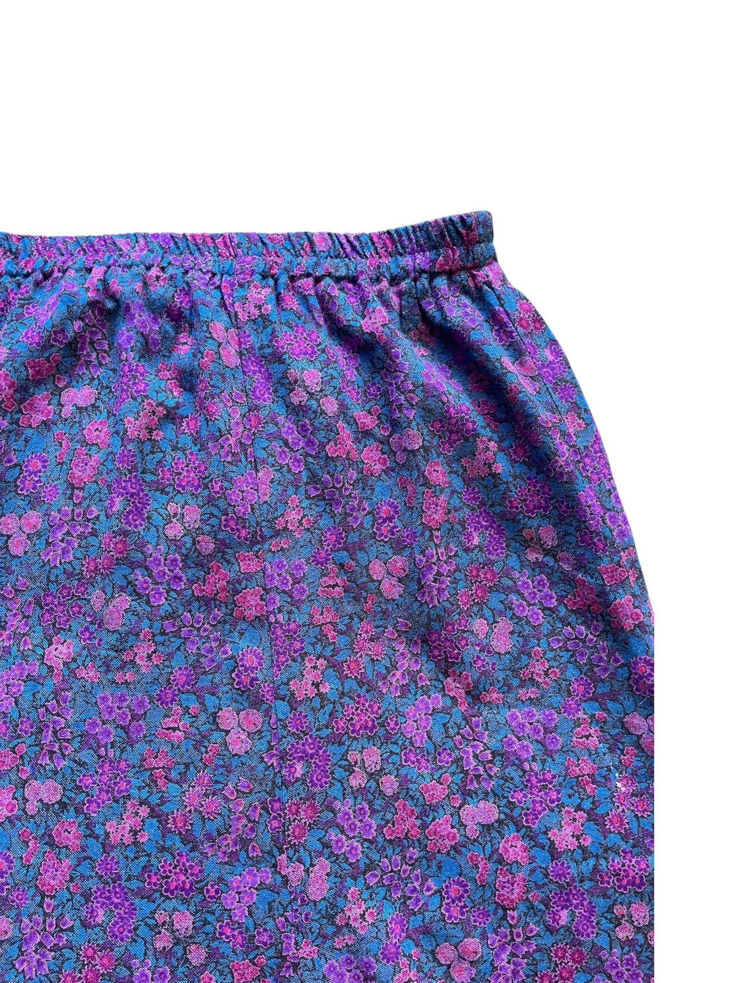 Purple Floral Vintage Maxi Skirt