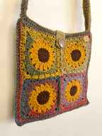 Mojo Moon Crochet Sunflower Bag
