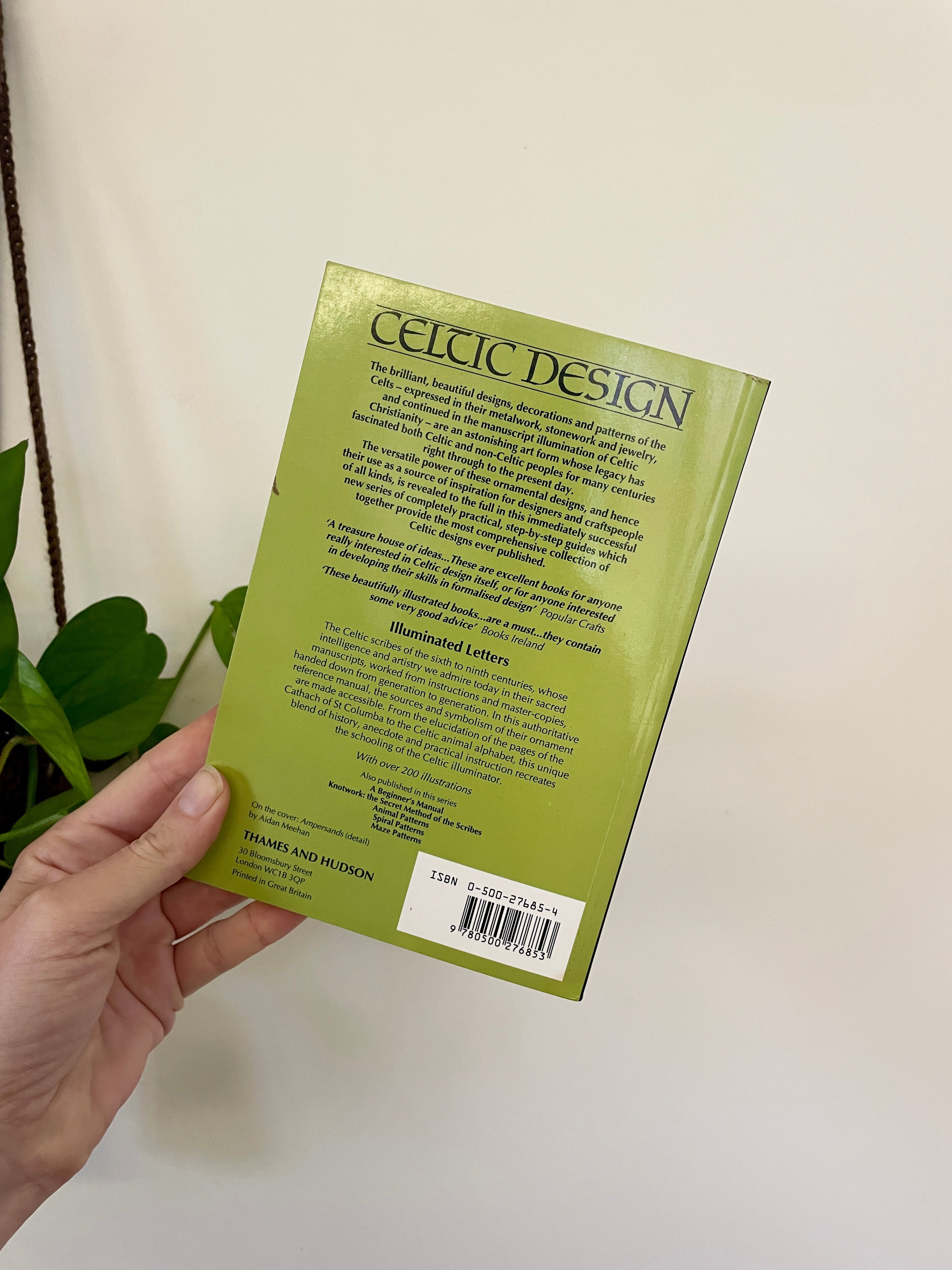 Vintage 1994 Celtic Design: Illuminated Letters Paperback by Aidan Meehan