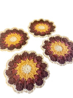 Crochet Retro Flower Coasters