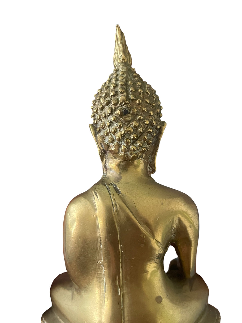 Hollow Brass Buddha Statue 17cm