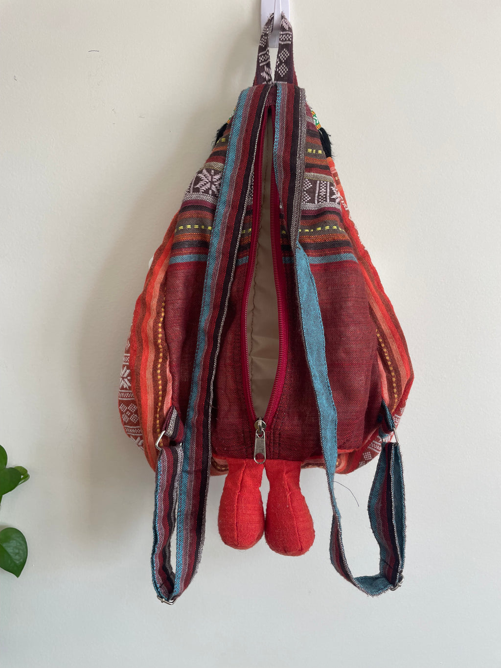 Vintage Style Peruvian Rag Doll Backpack
