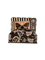 Lacquered Butterfly Coasters with Stand - Set of 4