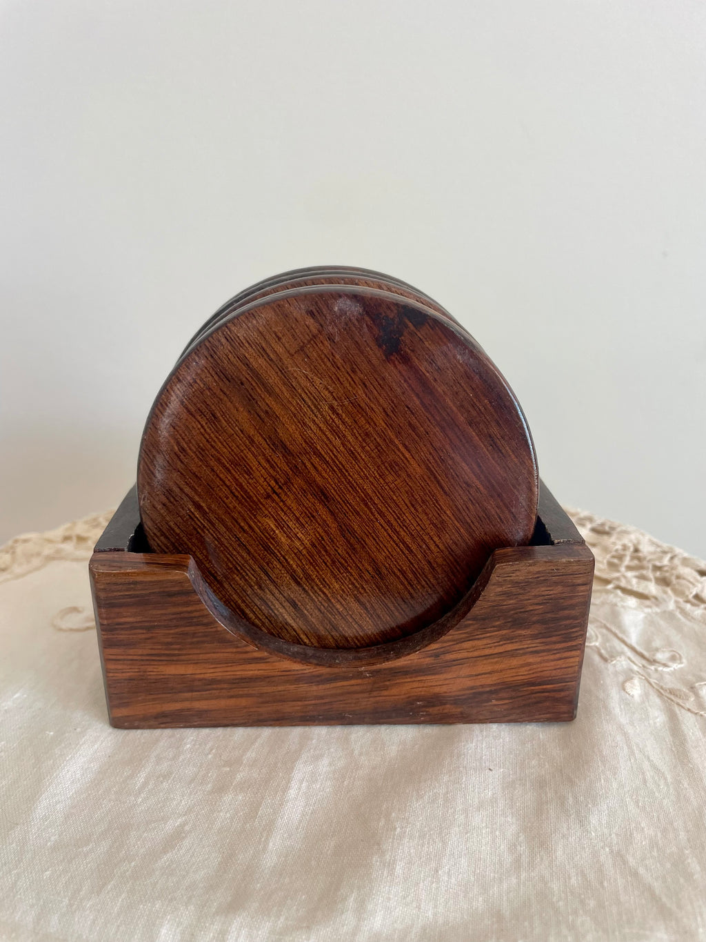 Vietnamese Vintage Lacquerwood coaster set