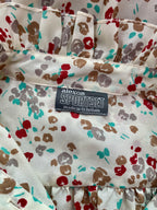 Vintage Alexon Sportset British Prairie Dress – High Neck Ruffle Floral Midi - Sz 12