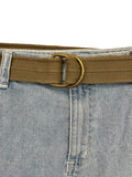 Khaki Miltary Style Heavy Canvas Belt