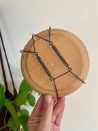 Vintage German Folk Art Wall Hanging Farmhouse Scene Wood Plate