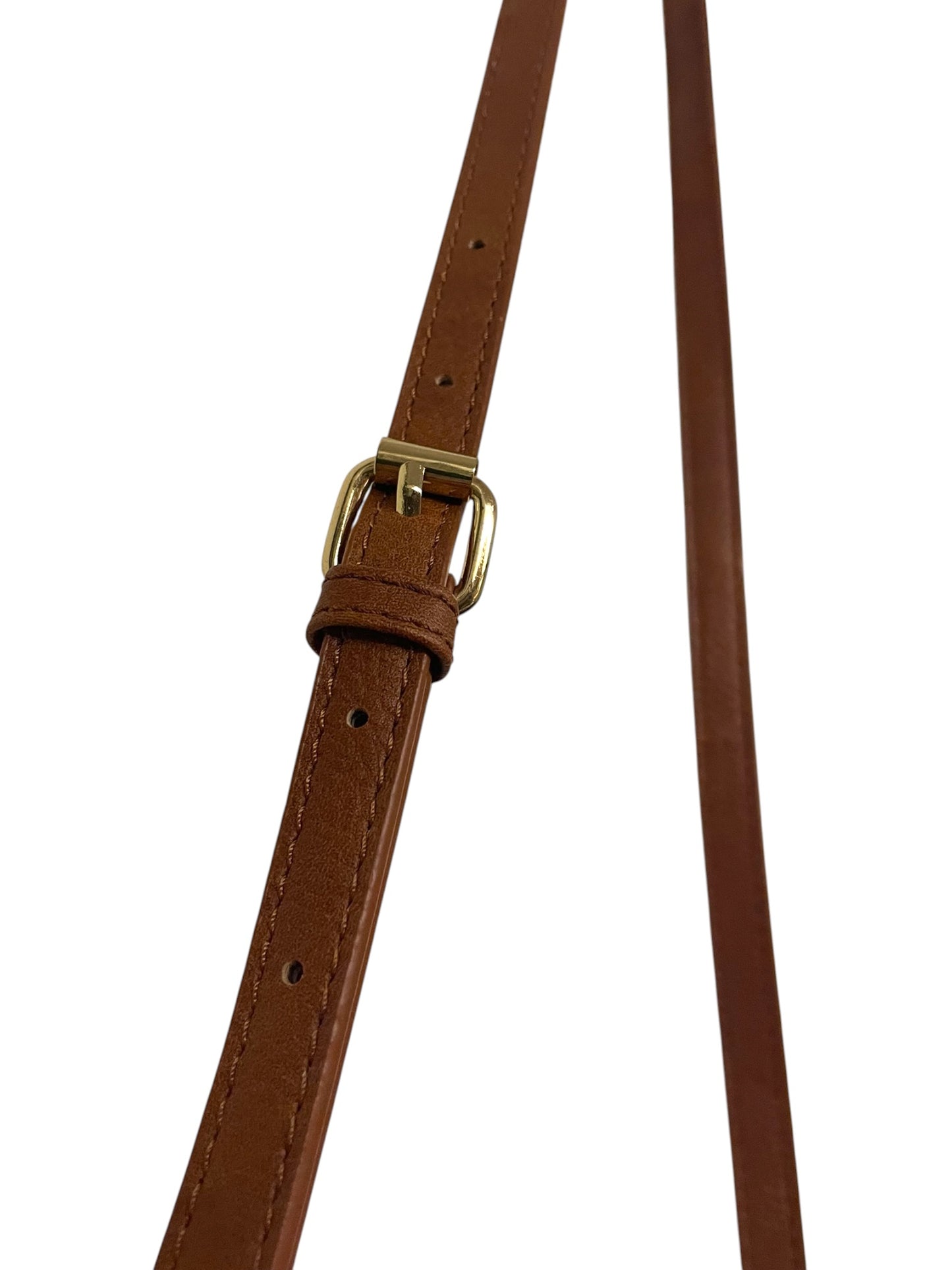 Tan Crossbody Faux Leather Bag with Tassel