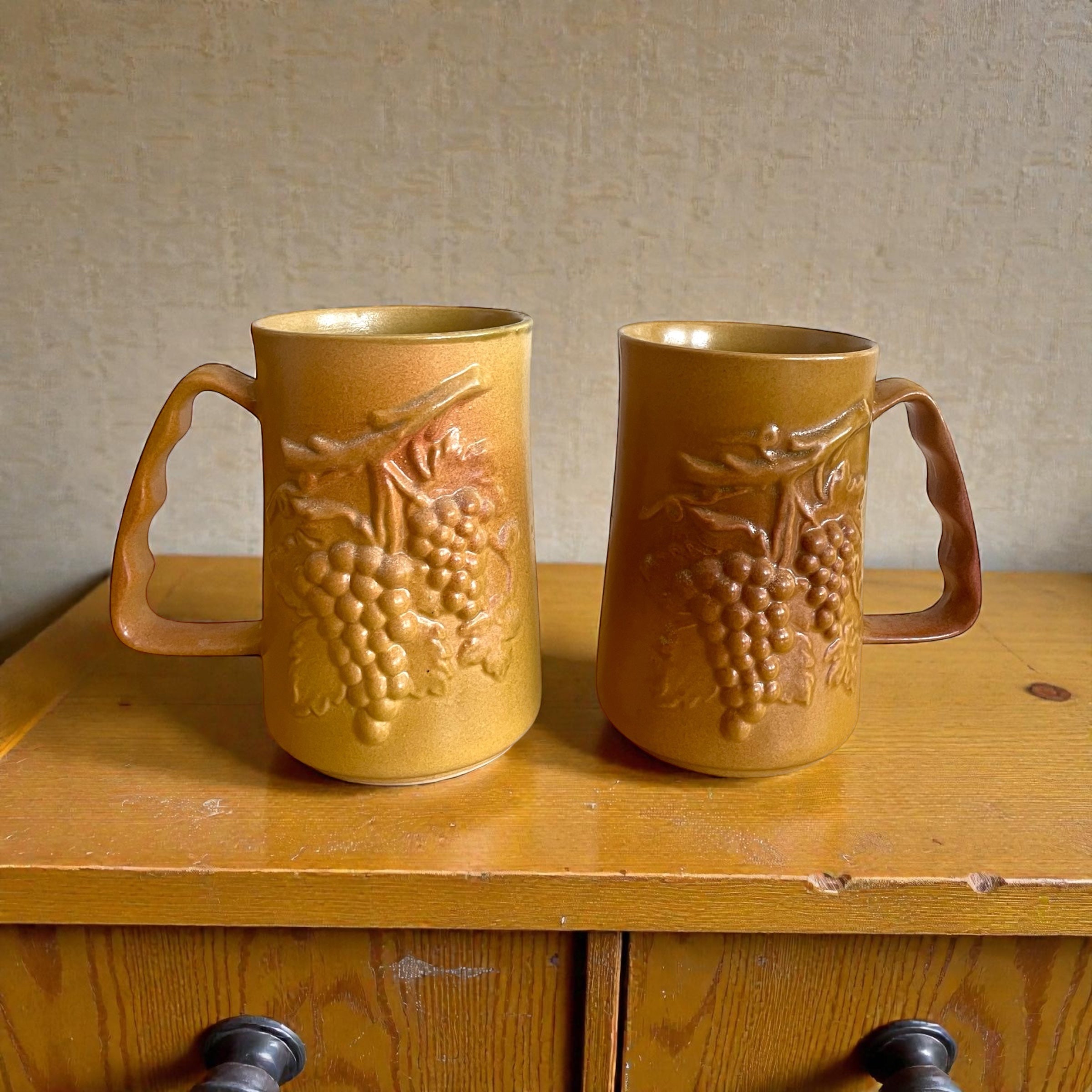 Vintage Diana Nefertiti Studio Beer Mugs Set of 2