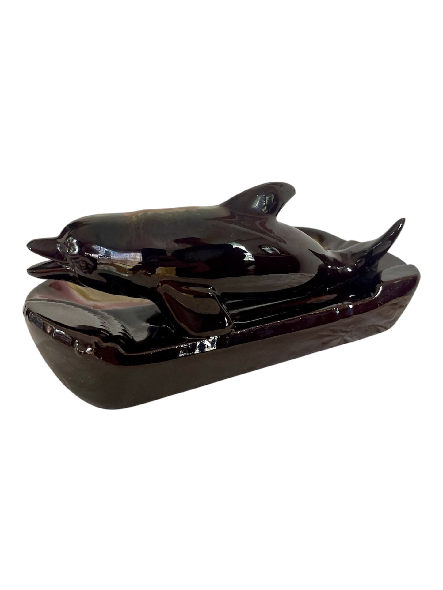 Vintage Ceramic Tweed Heads Dolphin Ashtray