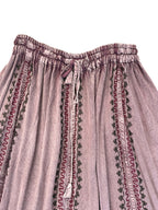 Indian Embroidered & Patch Maxi Skirt