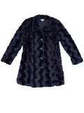 Black Faux Fur Coat with Button up front Sz 10