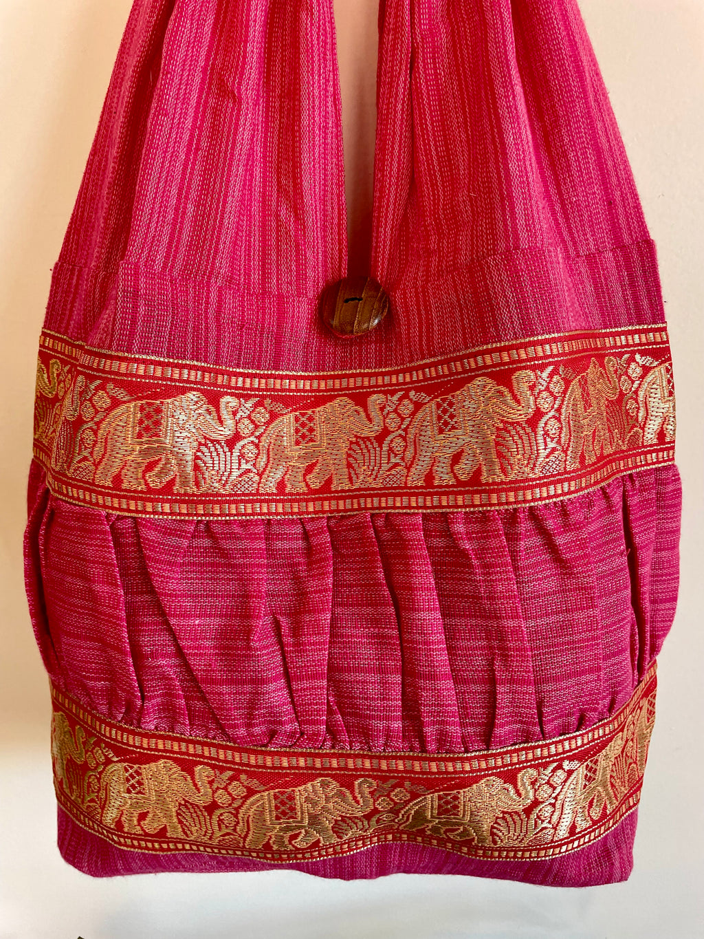 Hobo Style Elephant Cotton Bag