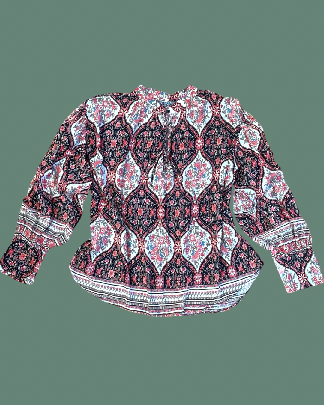 Floral patterned Long Sleeve Hippie Top