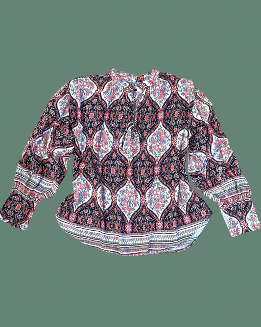 Floral patterned Long Sleeve Hippie Top