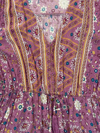 Boho Long Sleeve Mini Dress