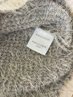Geometric Textured Knit Grey Tonal Jumper