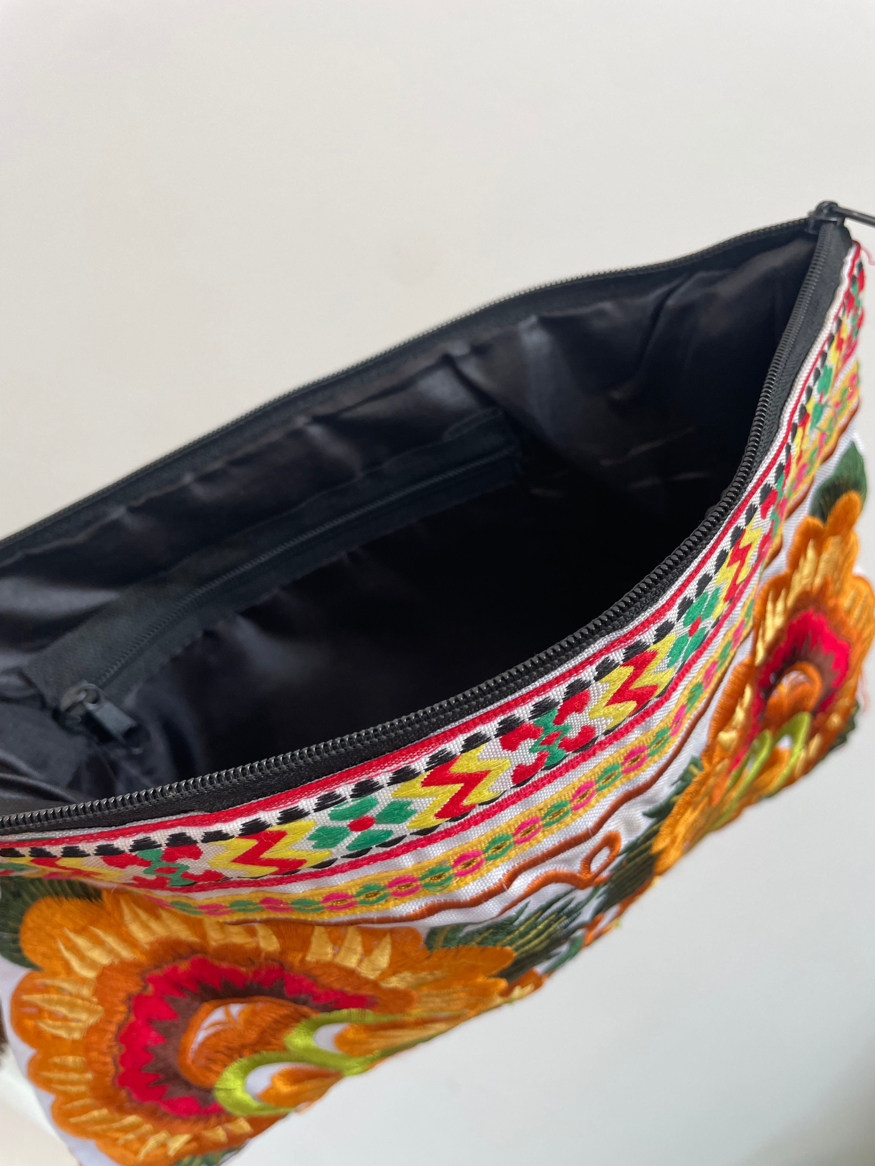 Sam Well Embroidered Hmong Clutch/Travel Pouch