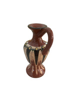 Vintage Bulgarian Troyan Pottery Miniature Urn
