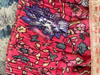 Pre-Loved Red floral maxi skirt - Sz 10